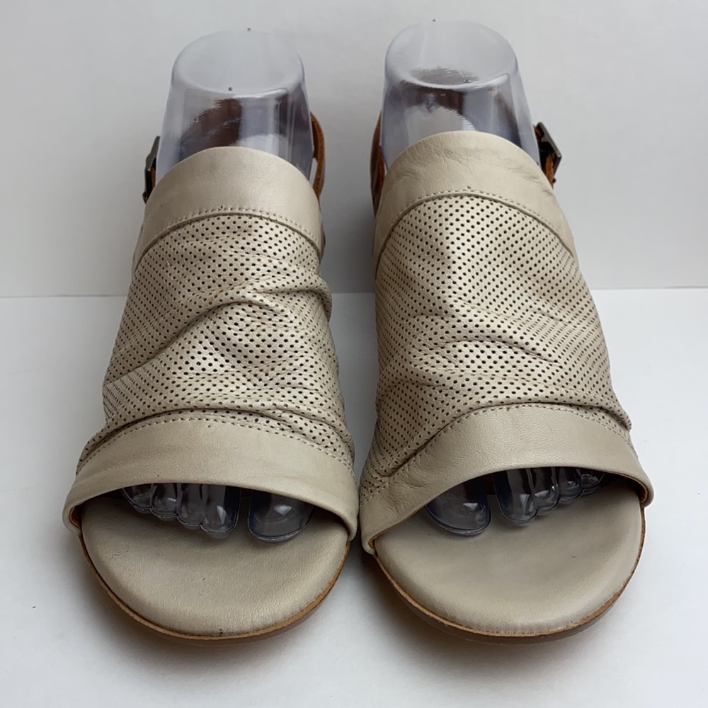 Size EU 42 Miz Mooz Leather Slingback Heeled Sandals - Picture 2 of 8